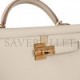 HERMES MINI KELLY SELLIER 20 CRAIE EPSOM GOLD HARDWARE (19.1*11.4*5.6cm)