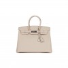 HERMES BIRKIN 35 CRAIE TOGO PALLADIUM HARDWARE 39878406209630 (35cm)