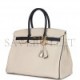 HERMES SPECIAL ORDER (HSS) BIRKIN 35 CRAIE AND BLEU NUIT TOGO PALLADIUM HARDWARE (34.9*27.9*17.8cm)