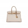 HERMES SPECIAL ORDER (HSS) BIRKIN 35 CRAIE AND TRENCH CLEMENCE BRUSHED GOLD HARDWARE (34.9*27.9*17.8cm)