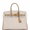 HERMES SPECIAL ORDER (HSS) BIRKIN 35 CRAIE AND TRENCH CLEMENCE BRUSHED GOLD HARDWARE (34.9*27.9*17.8cm)