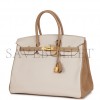 HERMES SPECIAL ORDER (HSS) BIRKIN 35 CRAIE AND TRENCH CLEMENCE BRUSHED GOLD HARDWARE (34.9*27.9*17.8cm)