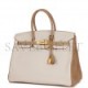 HERMES SPECIAL ORDER (HSS) BIRKIN 35 CRAIE AND TRENCH CLEMENCE BRUSHED GOLD HARDWARE (34.9*27.9*17.8cm)