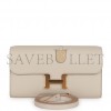 HERMES CONSTANCE WALLET TO GO BETON EVERCOLOR GOLD HARDWARE (22*11cm)