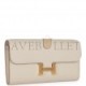 HERMES CONSTANCE WALLET TO GO BETON EVERCOLOR GOLD HARDWARE (22*11cm)