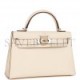 HERMES MINI KELLY SELLIER 20 NATA EPSOM PALLADIUM HARDWARE (19.1*11.4*5.6cm)