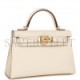 HERMES MINI KELLY SELLIER 20 NATA EPSOM GOLD HARDWARE (19.1*11.4*5.6cm)