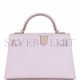 HERMES MINI KELLY SELLIER 20 MAUVE PALE EPSOM PALLADIUM HARDWARE (19.1*11.4*5.6cm)