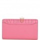 HERMES CONSTANCE WALLET TO GO ROSE AZALEE EVERCOLOR PALLADIUM HARDWARE (20.3*11.4*3.8cm)