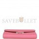 HERMES CONSTANCE WALLET TO GO ROSE AZALEE EVERCOLOR PALLADIUM HARDWARE (20.3*11.4*3.8cm)