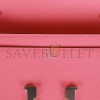 HERMES CONSTANCE WALLET TO GO ROSE AZALEE EVERCOLOR PALLADIUM HARDWARE (20.3*11.4*3.8cm)