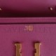 HERMES CONSTANCE WALLET TO GO ANEMONE EVERCOLOR GOLD HARDWARE (22*11cm)