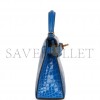 HERMES MINI KELLY SELLIER 20 BLEU ZELLIGE SHINY ALLIGATOR GOLD HARDWARE (19.1*11.4*5.6cm)