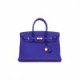 HERMES SPECIAL ORDER (HSS) BIRKIN 35 BLEU ELECTRIC VERSO CLEMENCE GOLD HARDWARE (34.9*27.9*17.8cm)