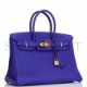 HERMES SPECIAL ORDER (HSS) BIRKIN 35 BLEU ELECTRIC VERSO CLEMENCE GOLD HARDWARE (34.9*27.9*17.8cm)