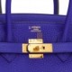 HERMES SPECIAL ORDER (HSS) BIRKIN 35 BLEU ELECTRIC VERSO CLEMENCE GOLD HARDWARE (34.9*27.9*17.8cm)