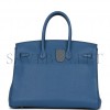 HERMES BIRKIN 35 BLEU AGATE TOGO GOLD HARDWARE (35cm)