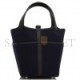 HERMES PICOTIN CARGO 18 BLEU MARINE AND BLACK SWIFT AND TOILE CANVAS PALLADIUM HARDWARE (17.8*12.7*19.1cm)