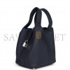 HERMES PICOTIN LOCK 18 BLEU NUIT CLEMENCE PALLADIUM HARDWARE (17.8*12.7*19.1cm)