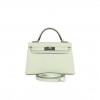 HERMES MINI KELLY SELLIER 20 VERT FIZZ EPSOM PALLADIUM HARDWARE (19.1*11.4*5.6cm)