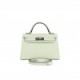 HERMES MINI KELLY SELLIER 20 VERT FIZZ EPSOM PALLADIUM HARDWARE (19.1*11.4*5.6cm)