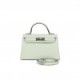 HERMES MINI KELLY SELLIER 20 VERT FIZZ CHEVRE PALLADIUM HARDWARE (19.1*11.4*5.6cm)