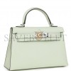 HERMES MINI KELLY SELLIER 20 VERT FIZZ CHEVRE PALLADIUM HARDWARE (19.1*11.4*5.6cm)