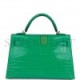 HERMES MINI KELLY SELLIER 20 VERT JADE SHINY ALLIGATOR GOLD HARDWARE (19.1*11.4*5.6cm)