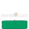 HERMES MINI KELLY SELLIER 20 VERT JADE SHINY ALLIGATOR GOLD HARDWARE (19.1*11.4*5.6cm)