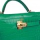 HERMES MINI KELLY SELLIER 20 VERT JADE SHINY ALLIGATOR GOLD HARDWARE (19.1*11.4*5.6cm)