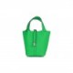 HERMES PICOTIN LOCK 18 VERT COMICS CLEMENCE PALLADIUM HARDWARE (17.8*12.7*19.1cm)