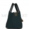 HERMES PICOTIN LOCK 18 VERT CYPRESS MATTE ALLIGATOR AND CLEMENCE TOUCH GOLD HARDWARE (17.8*12.7*19.1cm)