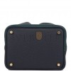 HERMES PICOTIN LOCK 18 CASAQUE VERT CYPRESS, BLEU NUIT AND BLACK CLEMENCE GOLD HARDWARE (17.8*12.7*19.1cm)