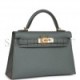 HERMES MINI KELLY SELLIER 20 VERT AMANDE EPSOM GOLD HARDWARE (19.1*11.4*5.6cm)