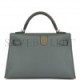 HERMES MINI KELLY SELLIER 20 VERT AMANDE EPSOM GOLD HARDWARE (19.1*11.4*5.6cm)