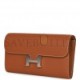 HERMES CONSTANCE WALLET TO GO GOLD EPSOM PALLADIUM HARDWARE (22*11cm)