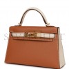 HERMES SPECIAL ORDER (HSS) KELLY MINI SELLIER 20 GOLD AND CRAIE EPSOM GOLD HARDWARE (19.1*11.4*5.6cm)