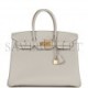 HERMES BIRKIN 35 GRIS PERLE TOGO GOLD HARDWARE 39891068813406 (34.9*27.9*17.8cm)