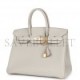 HERMES BIRKIN 35 GRIS PERLE TOGO GOLD HARDWARE 39891068813406 (34.9*27.9*17.8cm)