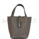 HERMES PICOTIN LOCK 18 GRIS MEYER CLEMENCE PALLADIUM HARDWARE (21.1*22.1*17cm)