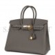 HERMES BIRKIN 35 GRIS MEYER TOGO GOLD HARDWARE 39880414560350 (35cm)