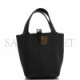 HERMES MONOCHROME PICOTIN 18 BLACK CLEMENCE BLACK HARDWARE (17.8*12.7*19.1cm)