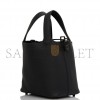 HERMES MONOCHROME PICOTIN 18 BLACK CLEMENCE BLACK HARDWARE (17.8*12.7*19.1cm)