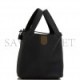 HERMES MONOCHROME PICOTIN 18 BLACK CLEMENCE BLACK HARDWARE (17.8*12.7*19.1cm)