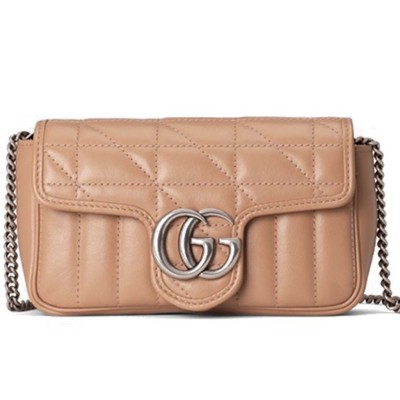 GUCCI GG MARMONT SUPER MINI BAG 476433 DTD5N 2754 (16.5*9.5*4.5cm)