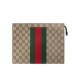 GUCCI GG SUPREME WEB POUCH  ‎475316 KHN4N 9791 （26*20*6cm）