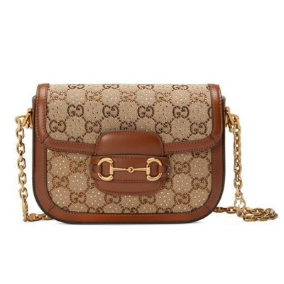 GUCCI HORSEBIT 1955 GG MINI BAG 675801 21HRG 2687 (20.5*14*5cm)