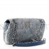 CHANEL SEQUIN MINI WATERFALL FLAP LIGHT BLUE  (23*14*5cm)