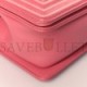 CHANEL CALFSKIN CHEVRON QUILTED SMALL BOY FLAP PINK SILVER HARDWARE (20*11*6cm)