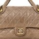 CHANEL GLAZED CALFSKIN CASTLE ROCK MEDIUM FLAP DARK GOLD HARDWARE (30*19*8cm)